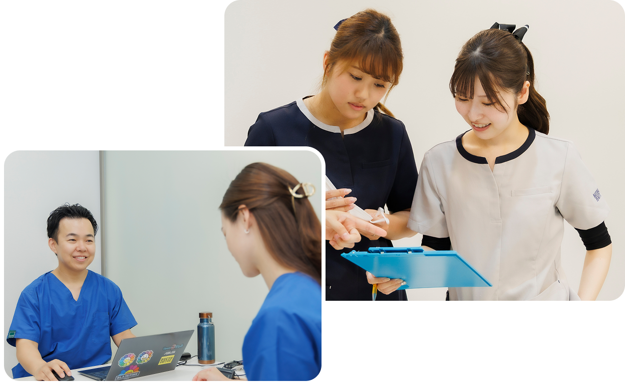 チーム医療でさまざまな分野を学べる